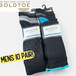 Goldtoe Men’s 10 Pair Crews